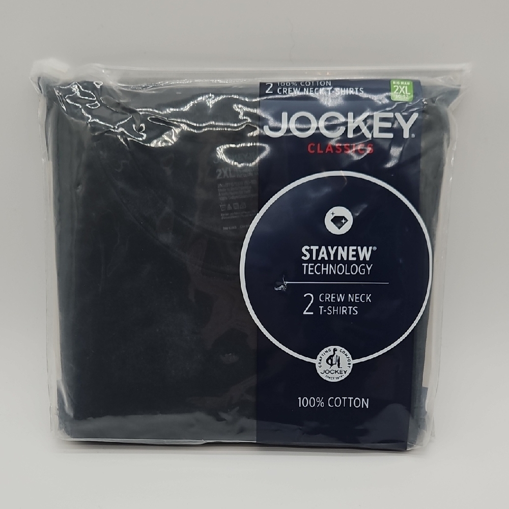 Jockey Classic Blue Crew Neck T-Shirts 2 Pack